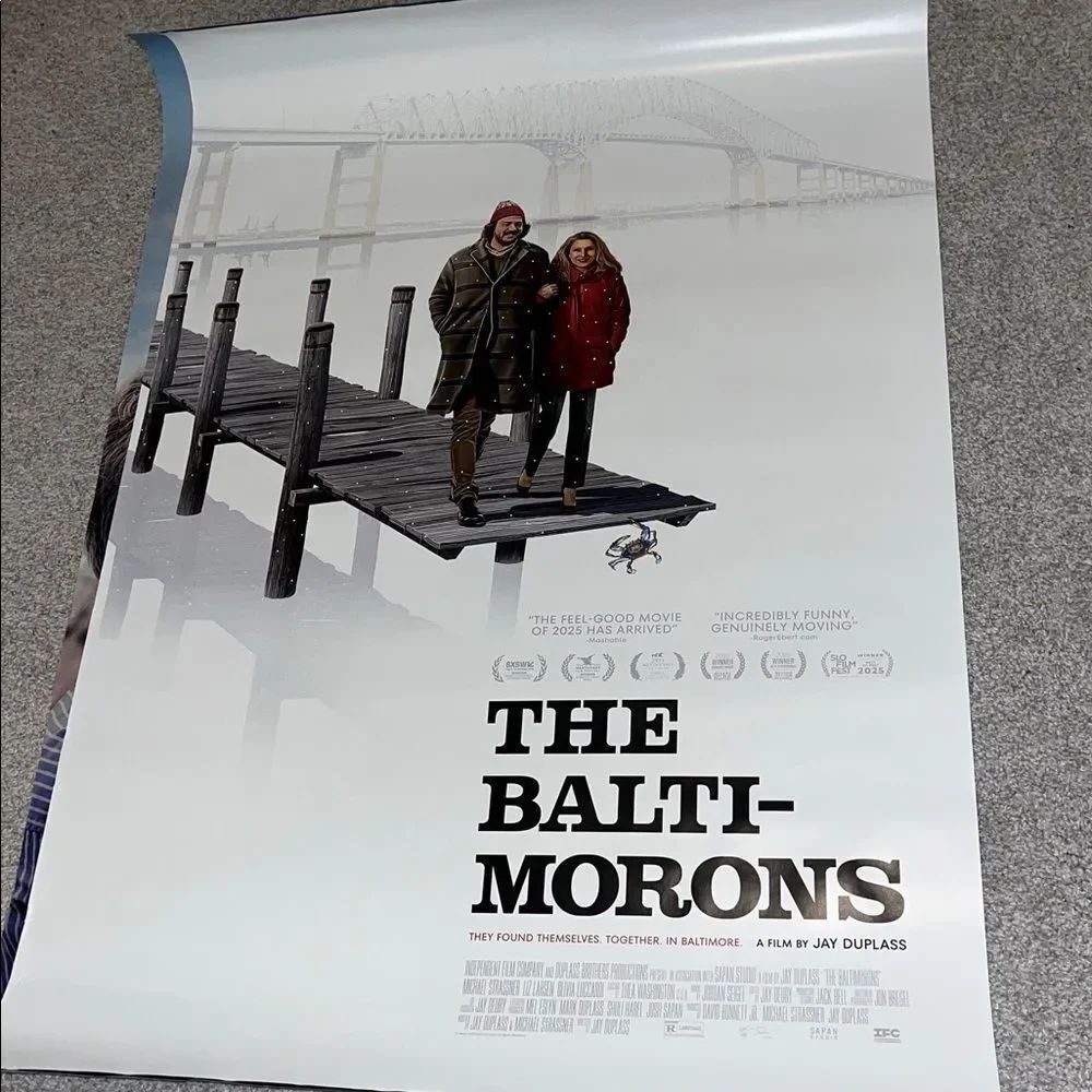 The Balti-Morons film theatre promotional 27x 39” big Movie Poster Jay Duplass